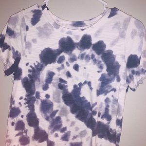 hollister tie die crop top